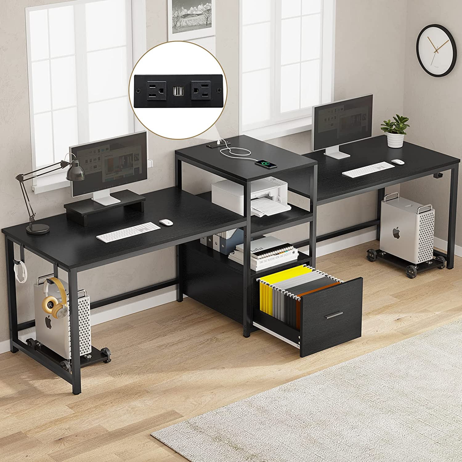 Computer desk 2024 with 2 drawers