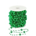 thumbnail image 1 of 98.4 Feet Christmas Tree Beads Garland Decoration, NOGIS Artificial Plastic Reflective Pearls Strands String Chain Beaded Roll (Green), 1 of 7