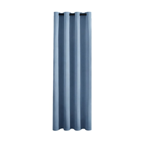 98.42x39.3in Blackout Curtains for Living Room Privacy, Noise Reducing Ring Top Curtains with Black Lining, Thermal Insulated Window Drapes, Sky Blue