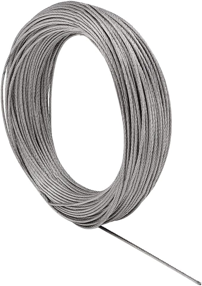 98.43 Feet 304 Stainless Steel Wire 18 Gauge Washing Line with Steel ...