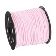 thumbnail image 1 of 98.43Yard 2.6mm Flat Leather Cord Suede String for DIY Crafting, Pale Pink, 1 of 7