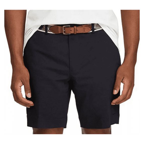 $98.50 Polo Ralph Lauren Men's Stretch Straight Fit Shorts, Navy, 32
