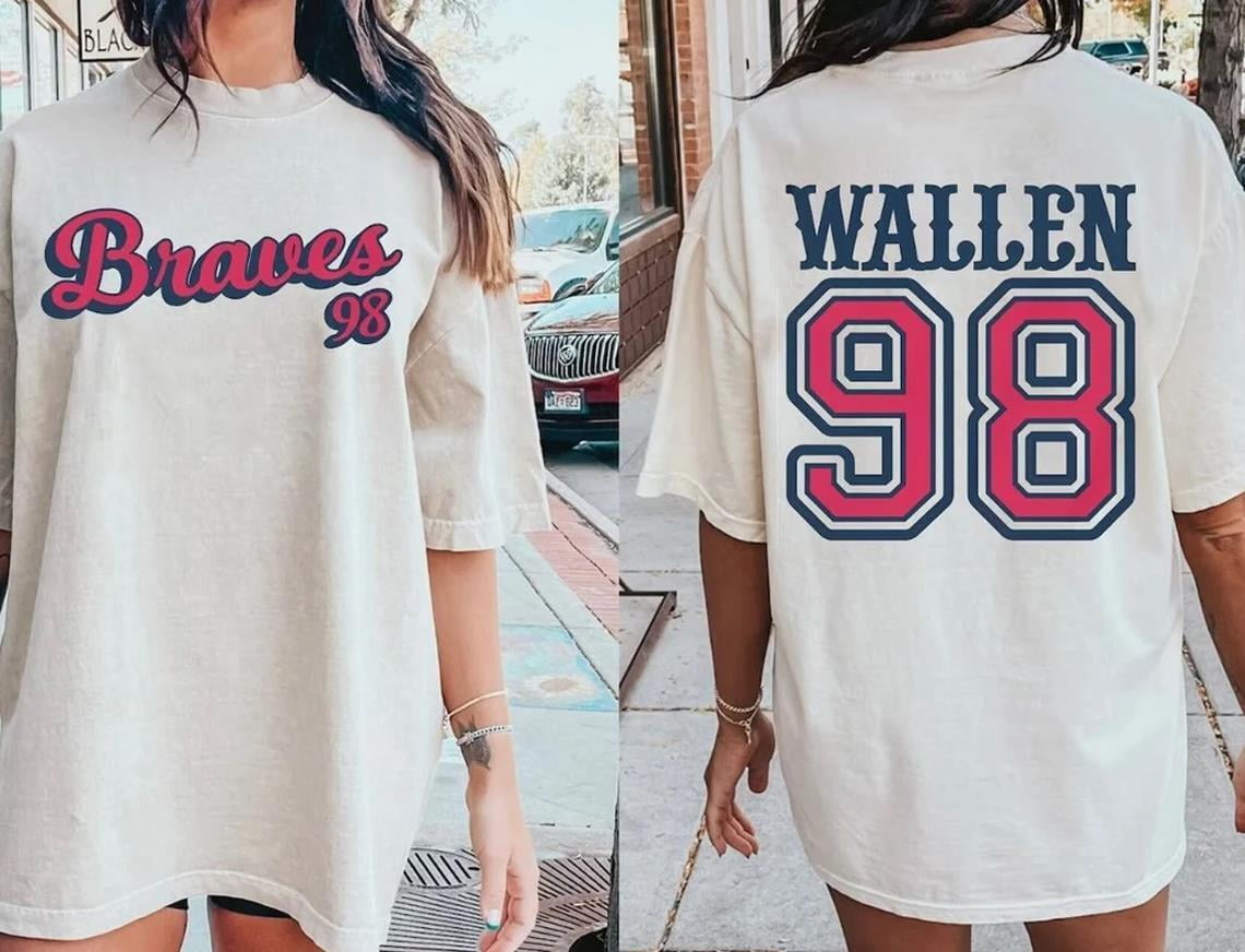 98 Braves Wallen Concert Tour 2024 Country Shirt Country Concert