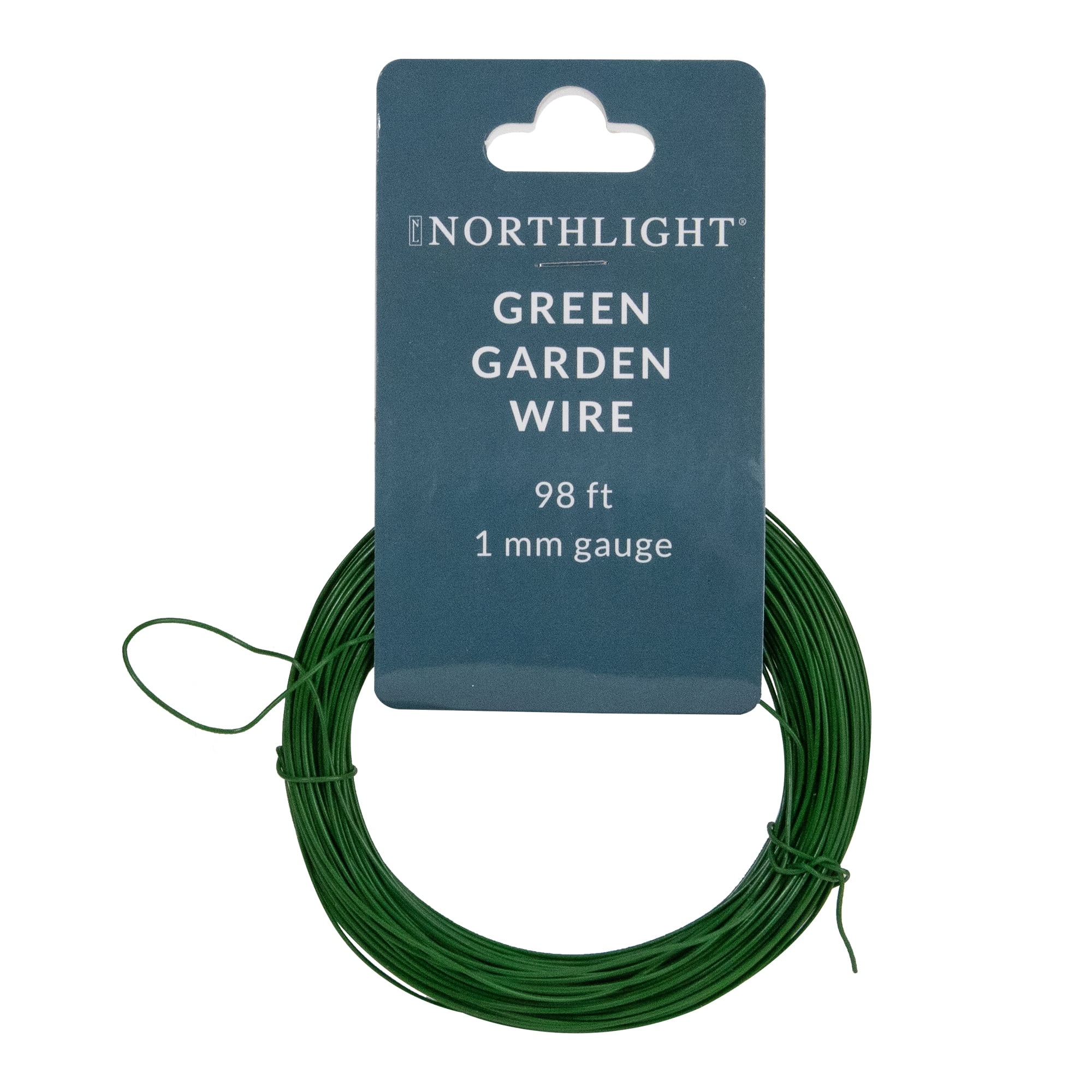Northlight 98' Green Multi Purpose 1mm Garden Wire