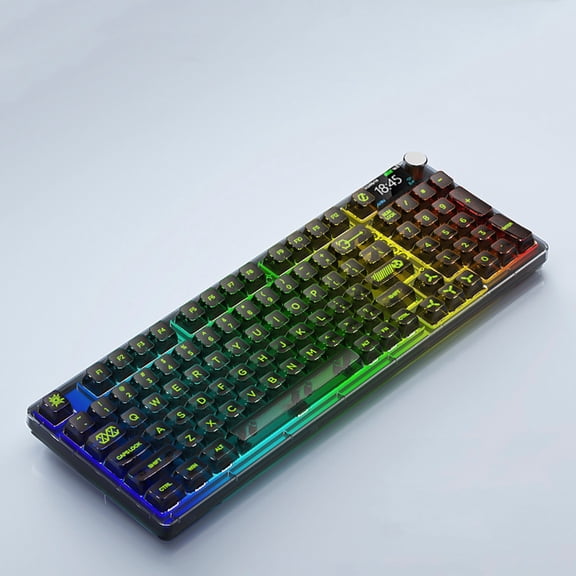 VIPQV Wireless Mechanical Keyboard,Tri-Mode BT5.0/2.4GHz/USB-C Hot Swappable Custom Keyboard,RGB Backlit Computer Gaming Keyboards for PC/Tablet/PS/Xbox