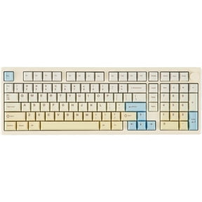 98 Keys 96% Layout Mechanical Keyboard Gasket Mount Hot Swappable Tri Mode Wireless QMK VIA Programmable Rotary Knob South Facing RGB PBT Keycaps Ergonomic Stand for Office Gaming Windows Mac Android