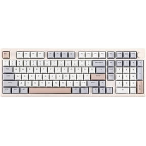 98 Keys 96% Layout Mechanical Keyboard Hot Swappable Gasket Mount Tri Mode Wireless RGB Keyboard with Volume Knob for Office Gaming Windows Mac Compatible