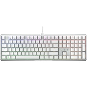 98 Keys Wired Mechanical Gaming Keyboard, RGB Backlit Hot Swappable Custom Keyboard, White Aluminum Frame PBT Keycaps, Plug and Play Keyboard for PC Gamers Daily Office Work