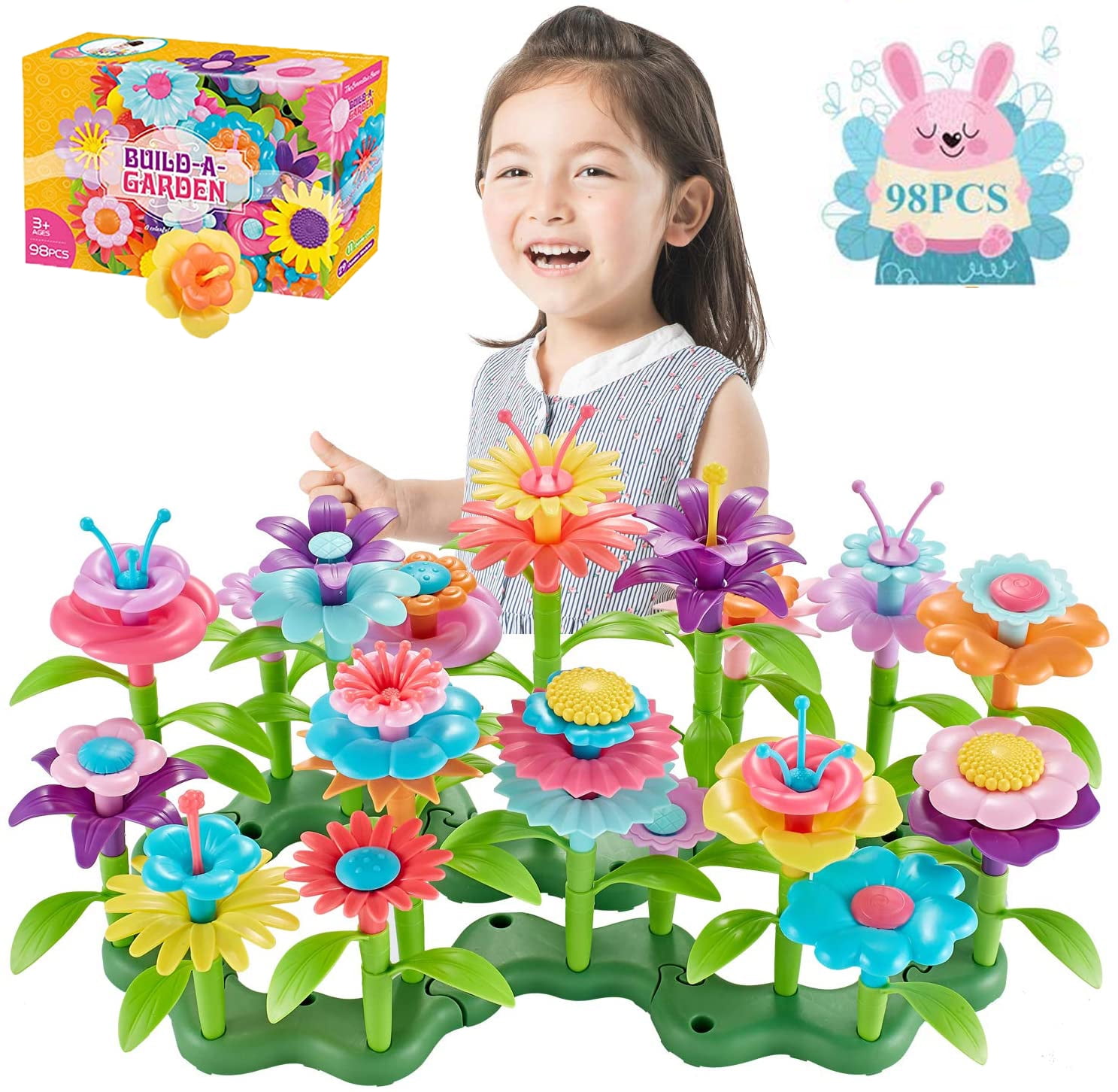PREBOX Flower Bouquet Building Toy Sets for Girls and Adults - Best  Birthday Gifts for Girl, Her, 6-8 10-12 14+ Year Old, Flowers Craft Build  Blocks