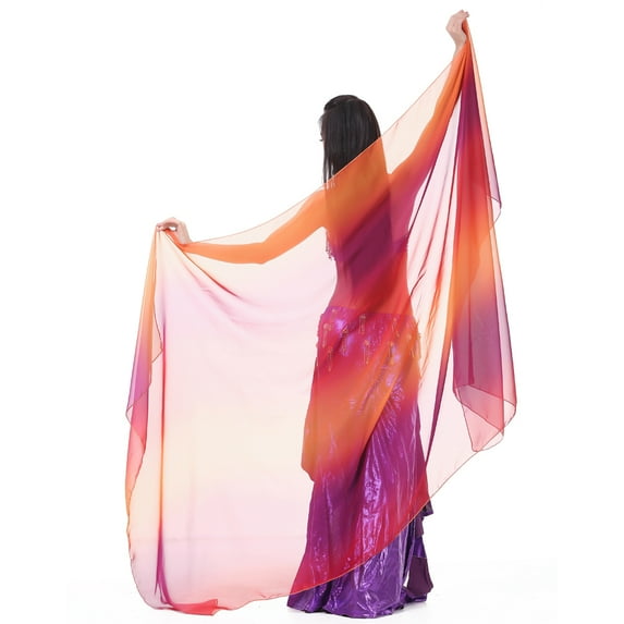 98 x 47in Lightweight Imitated Silk Fabric Scarf Belly Dance Scarf Hand Scarf Veils Shawls