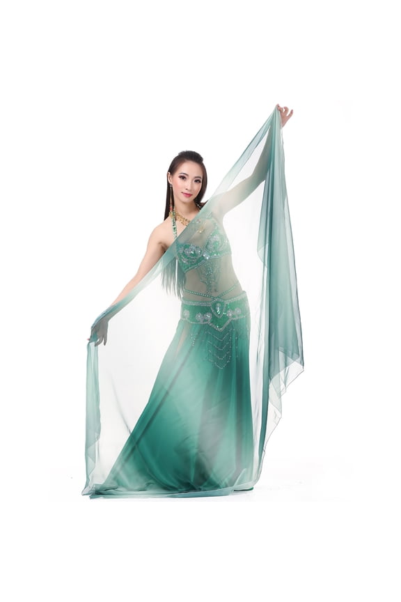 98 x 47in Lightweight Imitated Silk Fabric Scarf Belly Dance Scarf Hand Scarf Veils Shawls