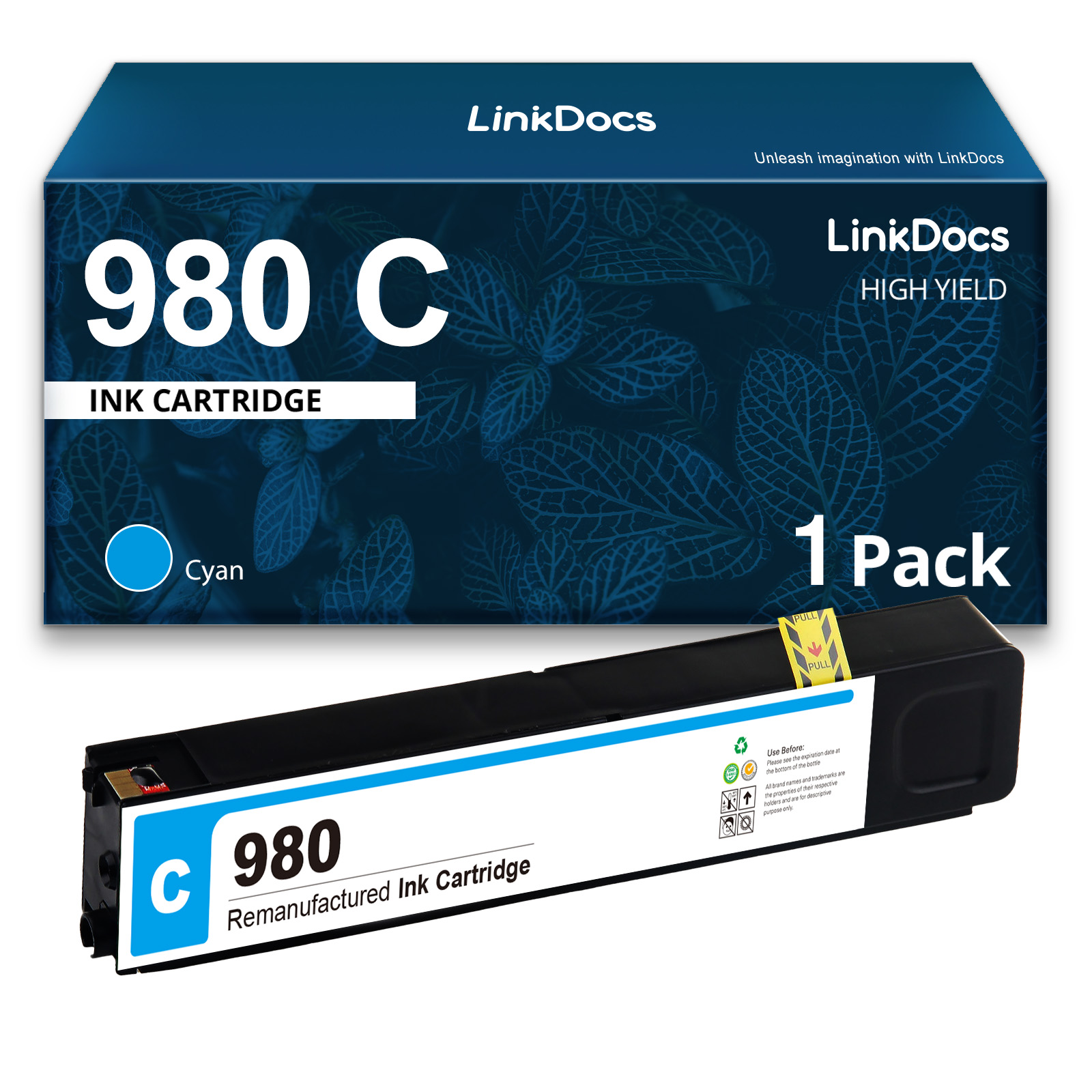 980 Cyan Compatible Ink Cartridge Replacement for HP 980 C D8J07A Ink ...