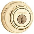 thumbnail image 1 of Kwikset 980 Series Single Cylinder Lock Deadbolt Hardware Lock with Smartkey Polished Brass, 1 of 4