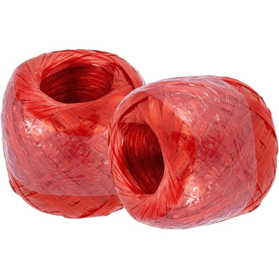 980 Feet Long Bundled Polyester Nylon Plastic Rope Twine,Polypropylene Twine for Household Gardening, Agricultural Packing, Tying, Binding, and Home Craft (Red-490Feet/Roll)