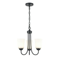 9803-MB-Millennium Lighting-Ivey Lake - 3 Light Chandelier-15.5 Inches Tall and 15 Inches Wide-Matte Black Finish    -Traditional Installation