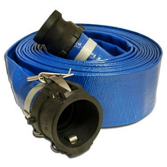98138044 2 in. x 25 ft. PVC Discharge Hose Coupled Poly C x E Assembly