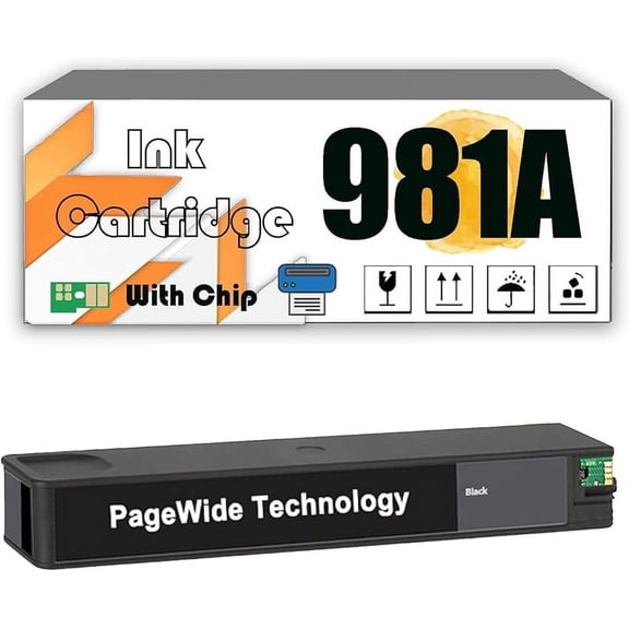 981A 200 ML Ink Cartridges Compatible for HP PageWide Enterprise Color 556xh 556dn MFP 586dn 86f 586z MFP E58650dn MFP E55650 Printers