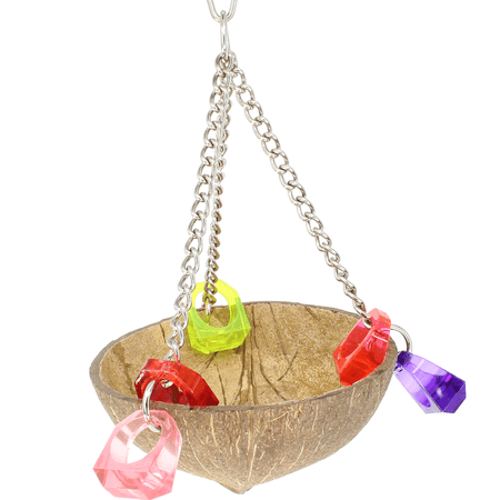 982 Coco Cup Bonka Bird Toys Natural Chew Beak Feet