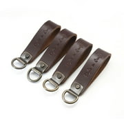 98200 - Suspender Loop Attachment in Dark Tan Leather 4 Piece Set | Style n Craft
