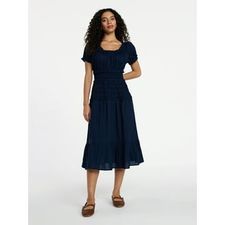green emerald velvet dress Flowy 'Paola' Floral Above Knee Dress X-Large / Aqua Blue - Dresses - Women's Clothing & Accessories main image 0