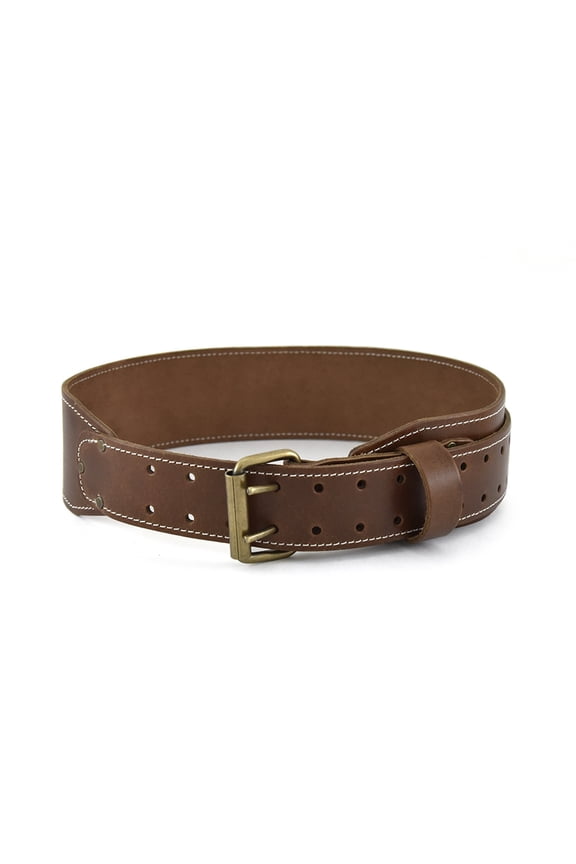 98437 - 3 Inch Wide Tapered Dark Tan Leather Work Belt | Style n Craft