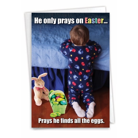 9863 Hilarious Easter Card 'Pray on ' with Envelope by NobleWorks