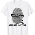 thumbnail image 1 of 988 Suicide Prevention Your Life Matters Suicide Sucks T-Shirt, 1 of 4