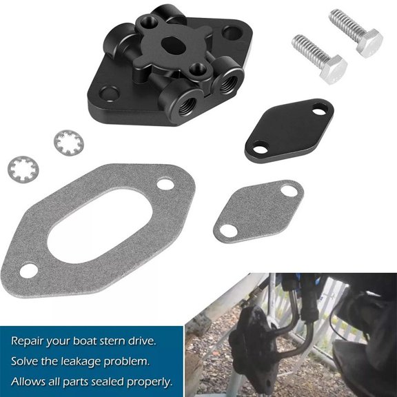 98825A4 Trim Connector Kit for MerCruiser Alpha Bravo Sterndrive, Includes Junction Block and Mounting Plate with Hardware, 1-Pack