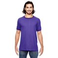 thumbnail image 1 of 988AN Anvil Adult Lightweight Ringer T-Shirt Heather Purple/True Purple S, 1 of 2