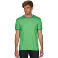 thumbnail image 1 of 988AN Anvil Adult Lightweight Ringer Tee Heather Green True Kelly Green S, 1 of 6