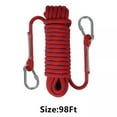 thumbnail image 1 of 98FT Climbing Rope 3300lbs Outdoor Static Rock Climbing Escape Rescue Cord 10MM, 1 of 8