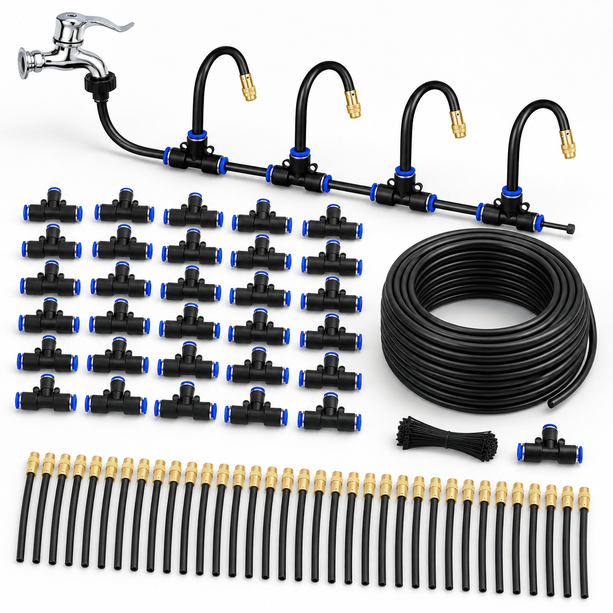 98FT Drip Irrigation Kit Automatic Plant Watering System with 30 Spray ...