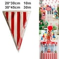 thumbnail image 1 of 98Ft Carnival Circus Party Decorations Supplies, Circus Carnival Bunting Banner, Red and White Pennant Banner Triangle Bunting Flag for Carnival Birthday Party, 1 of 10