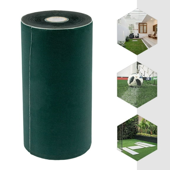 98ft Green Rectangular Floor Mount Artificial Turf Tape High-Strength Bonding Tape for Commercial Pet Areas