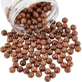 thumbnail image 1 of 98pcs 8mm Natural Wooden Beads Finished Rosewood Beads Wooden Loose Spacer Beads for Jewelry Making and DIY Crafts - Coconut Brown, 1 of 8