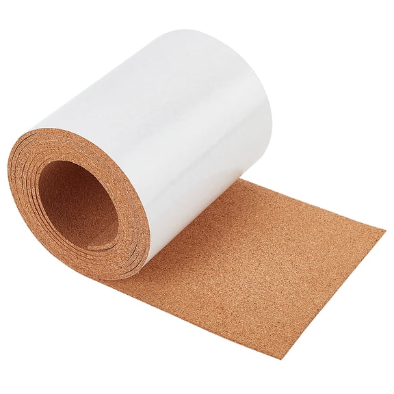 98x6 Inch Self-Adhesive Cork Roll 1/8inch Thick Backed Cork Boards Mat Strong Self-Adhesive Corkboard for Wall Furnitures Party Decoration DIY Crafts
