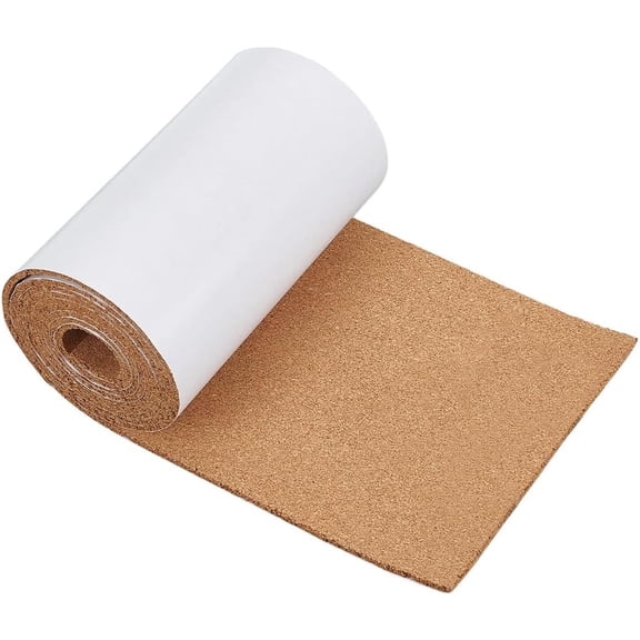 98x7.8inch Self Adhesive Cork Roll Bulletin Board Roll DIY Cork Material (4mm Thick) Easy-Cut Self-Stick Surface for Home Decor Handmade Crafts Wall Art