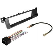 99-01 BMW 3 Series M3 E46 Car Stereo Radio Install Dash Kit Trim+Wiring Harness