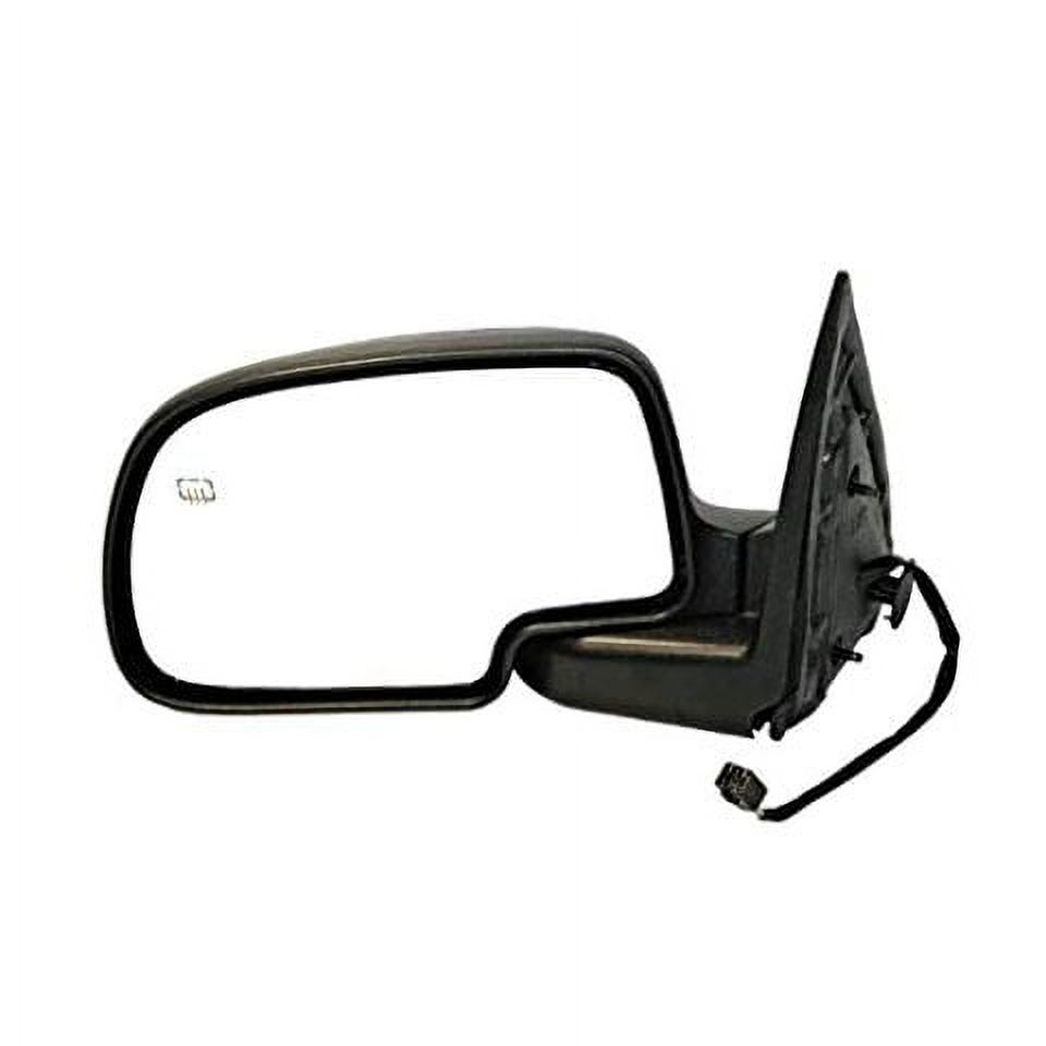 Motor-1 Left Driver Side Power Foldable Mirror – 1999-2002 Chevy Silverado / GMC Sierra – Black ABS Plastic