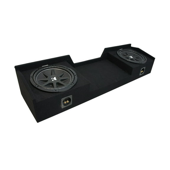 99-06 Chevy Silverado Ext Cab Truck Kicker Comp C12 Dual 12" Sub Box Final 2 Ohm