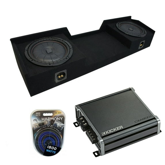 99-06 Chevy Silverado Ext Cab Truck Kicker CompVT CVT10 Dual 10" Sub Box CXA8001