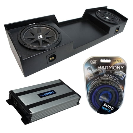 99-06 Chevy Silverado Ext Truck Kicker Comp C12 Dual 12" Rhino Sub Box HA-A800.1
