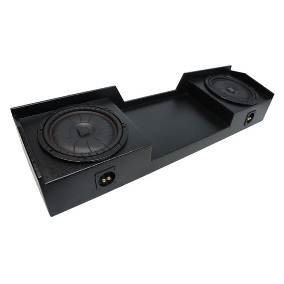 99-06 Chevy Silverado Ext Truck Kicker CompVT CVT10 Dual 10" Rhino Sub Box 2 Ohm