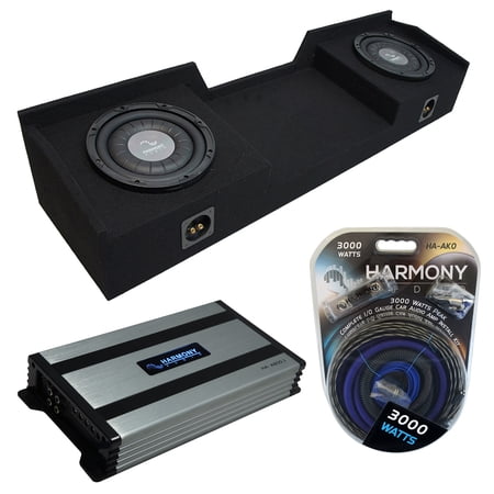 99-06 GMC Sierra Ext Cab Truck Harmony F104 Dual 10" Sub Box & HA-A800.1 Amp