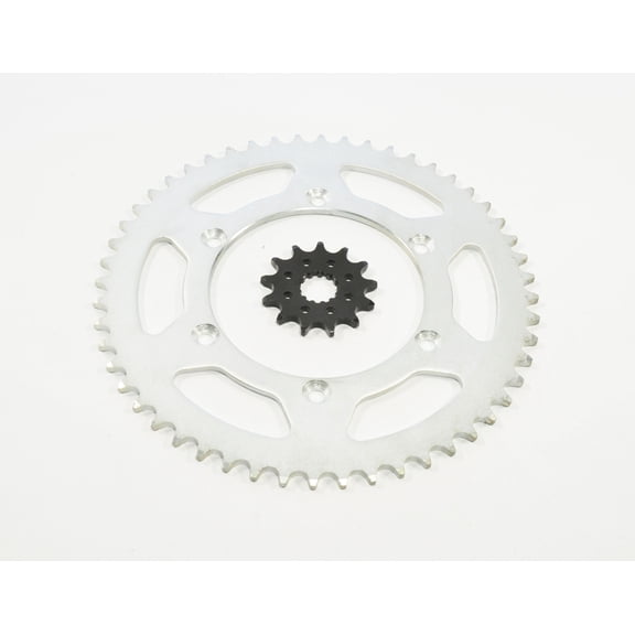 99-07 Yamaha YZ250 13 Tooth Front & 52 Tooth Rear Silver Sprocket Hardened Steel