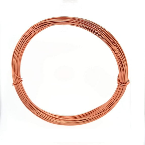 99.5% Pure Copper Wire Round Bare Copper Wire,13 Gauge Jewelry Making Beading Floral Craft Wire (Length 33Ft)