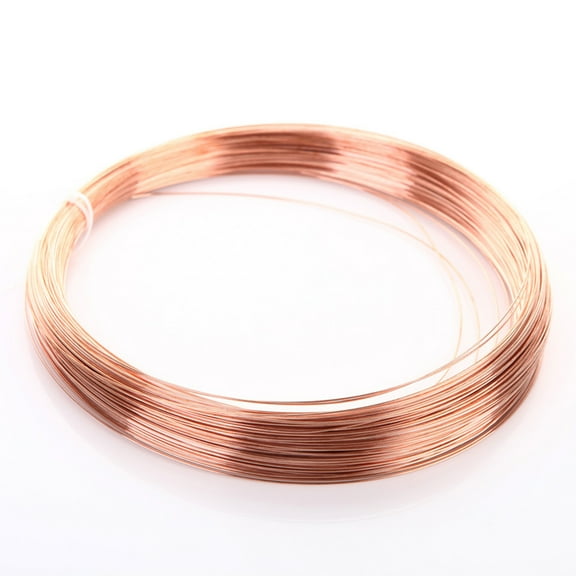 99.5% Pure Copper Wire Round Bare Copper Wire,24 Gauge Jewelry Making Beading Floral Craft Wire (Length 66Ft)