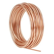 99.5% Pure Copper Wire Round Bare Copper Wire,9 Gauge Jewelry Making Beading Floral Craft Wire (Length 16Ft)