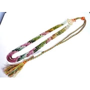 Khushi Gems 3-Strand Natural Multi Tourmaline Gemstone Necklace, 99.50ct