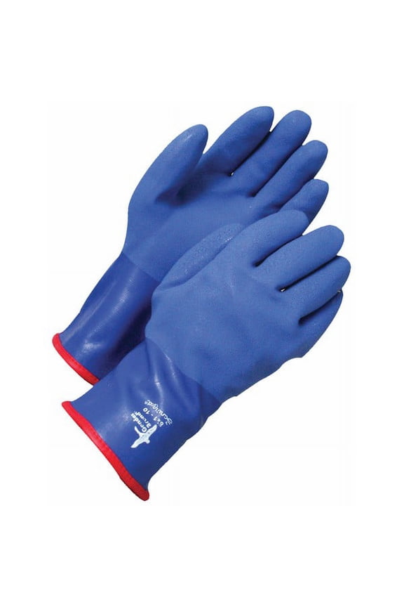 99-9-821-9 Coated PVC Triple Coated Gauntlet BOA Lined Blue, Size 9